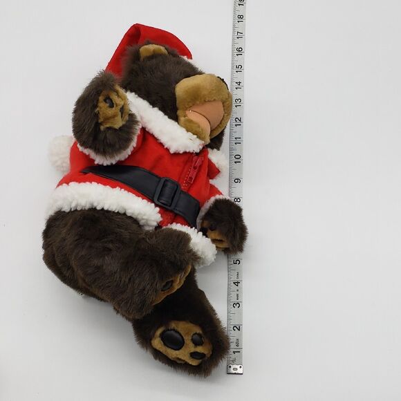 Paradise Collection 16" Christmas Bear in Santa outfit Stuffed Animal plush - Picture 7 of 7